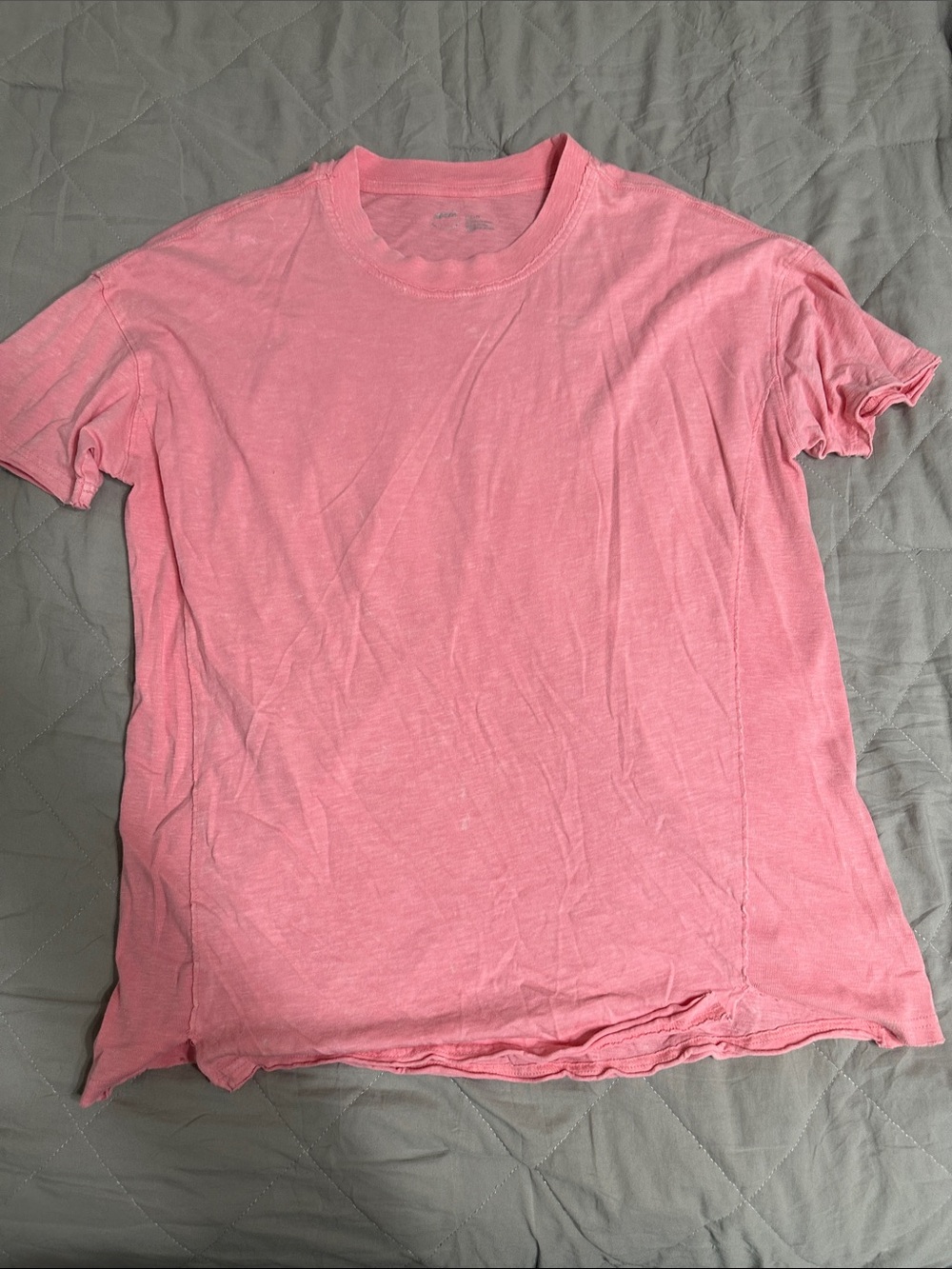 Womens Aerie Pink Crewneck T-Shirt